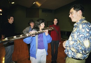 Trying Robert Dick's bass flute in F